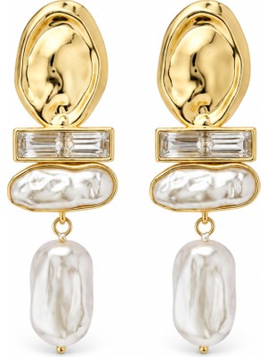 Stelle Jewelry Incili Sallanan Küpe