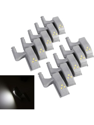 Happy Trend Ymiko Menteşe LED Sensör Işık, Evrensel Dolap Klozet Gardırop Gece Işıkları, 1'lu Paket(Beyaz)