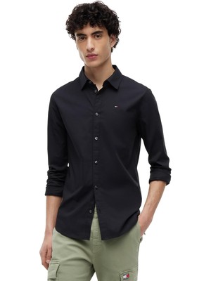 Happy Trend Tommy Jeans Tjm Orıgınal Stretch Shırt Uzun Kollu Gömlekler/dokuma Üstler Erkek