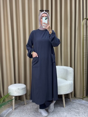 Çıtçıtlı Tunik Pantolon Takım