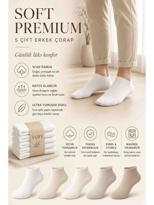 Nevzat Şahin Küçüktilki EST 1987 Pamuklu 5'li Paket Premium Seri Çorap