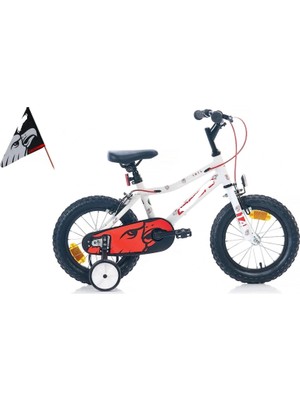 NW NessiWorld Red Eagle 14 Jant Çocuk Bisikleti Beyaz-Kırmızı-Gümüş