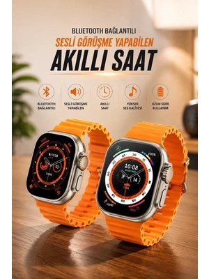 Ankaverse Yeni Nesil Ultra Akıllı Saat Adımsayar Uyku Takibi Nabız Sensörü