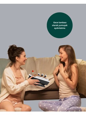 Ultra Sessiz Titanik Gemi LED Işıklı Aroma Difüzörü Oda Nemlendirici Yeni Nesil