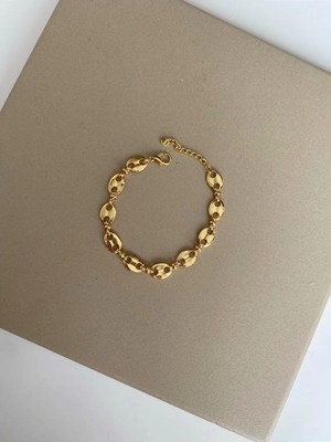 Aksesuaris Istiridye Model Gold Kadın Zincir Bileklik