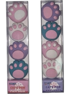 Gıpta K2378 Cats Pawl 4'lü Pet Patı Set Silgi - Tekli