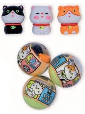 Gıpta K2388 Candy Cat Kutulu Kalem Başlığı Silgi - Tekli