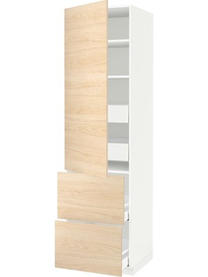 Hobiurun Mutfak Boy Dolabı, Askersund Açık Dişbudak, 60X60X220 cm