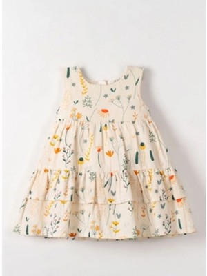 Nk Sunflower Elbise 71603 Krem