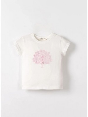 Nk Tavus Kuşu Tshirt 31626 Ekru Lila