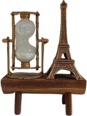 Paris Eyfel Kulesi Hediyelik Eyfel Retro Kum Saati Dekoratif Eşya Midastech