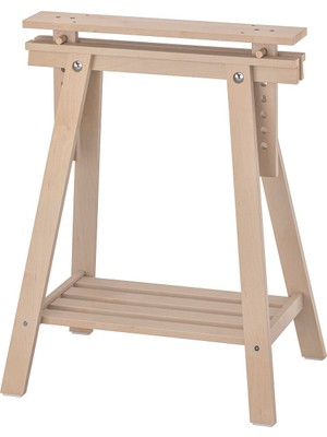 Hobiurun Çalışma masası ayağı, huş, 70/93 cm