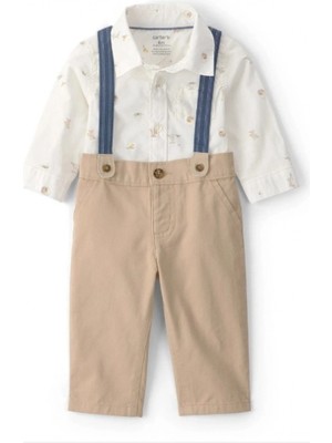 Carter's Erkek Bebek Body Pantolon Set 1U634910 Bej