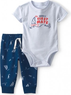 Carter's Erkek Bebek Body Pantolon Set 1V070210 Mavi
