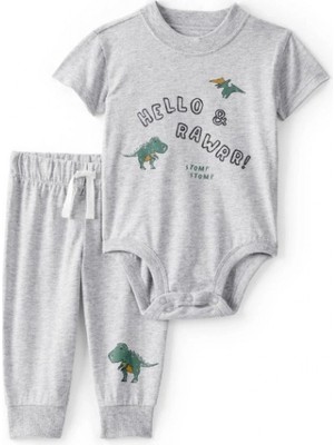 Carter's Erkek Bebek Body Pantolon Set 1U270510 Gri