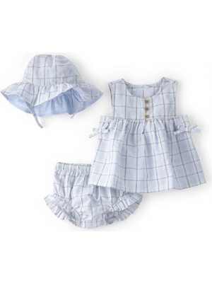 Carter's Kız Bebek Alt Üst Set 1U618010 Mavi