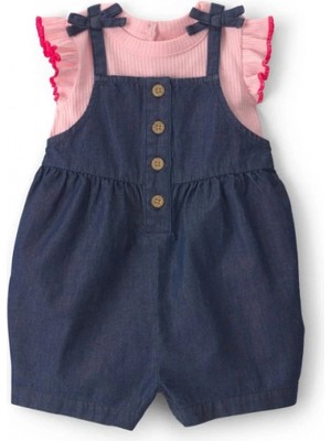 Carter's Kız Bebek Salopet Set 1U563510 Mavi