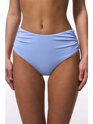 Penti Açık Mavi High Shirred Yüksek Bel Bikini Altı