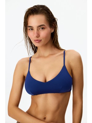Penti Lacivert Front V Yaka Bikini Üstü