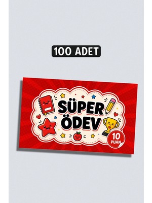 Metranya Süper Ödev Başarı Kartı 100 Adet, Öğrenci Motivasyon Kartları Takdir Kartı Ödül Kartları Öğrenci Başarı Kartı Öğrenci Hediye Kartı Ders Çalışma Teşvik Kartı Çocuklar Için Motivasyon Kartı Seti
