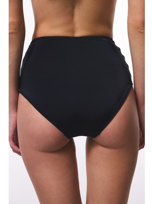 Penti Siyah High Fashion Yüksek Bel Bikini Altı
