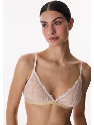Penti Bej Lace Dantel Üçgen Sütyen