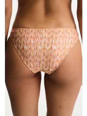 Penti Kacie Side Zigzag Desenli Orta Bel Bikini Altı
