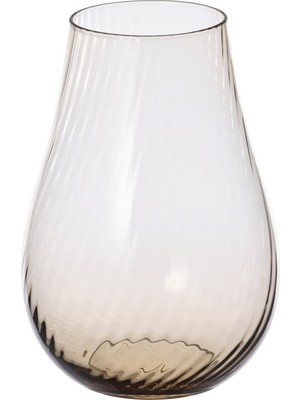 Hobiurun Cam Vazo, Açık Kahverengi, 20 cm