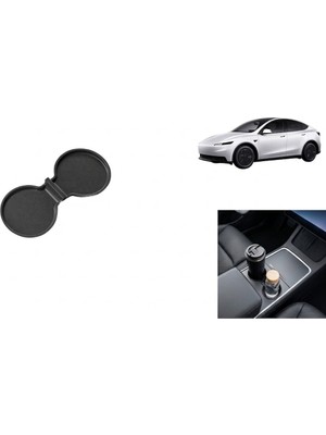 Hsc Bilişim Tesla Model 3 Model Y Standart Juniper 2025+ Orta Bardaklık Pedi Kaymaz Konsol Matı