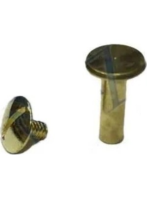Marsilyan™- Cilt Menü, Katalog, Kartela Vidası, 13MM - Sarı, 1 Adet