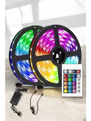 Nemere İthalat Rgb Işıklı 10METRE Şerit LED Kumandalı Yeni Nesil Nemere Ithalat