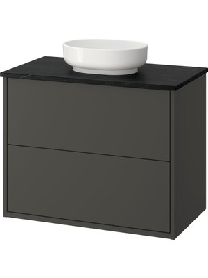 IKEA Modern Siyah Lavabo 82X49 - Şık Banyo Aksesuarı - Kaliteli Modern Tasarım