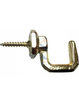 Marsilyan™- Vidalı Kanca, Askı Büyük - 15X23MM, Sarı - 1 Adet