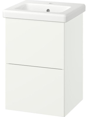 IKEA Modern Beyaz Lavabo 44X43 - Şık Banyo Aksesuarı - Kaliteli Modern Tasarım