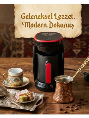 Arenes Türk Kahvesi Makinesi Otomatik Kapanma ve Taşma Emniyetli 4 Fincan Kapasiteli - Lisinya