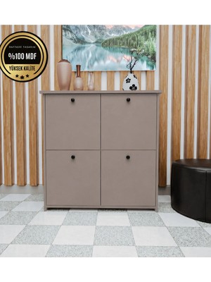 Rafineri Tasarım ALİN Ayakkabılık kapaklı modern tasarım %100 mdf