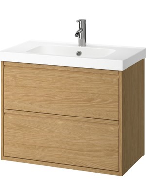 IKEA Modern Beyaz Lavabo 82X49 - Şık Banyo Aksesuarı - Kaliteli Modern Tasarım