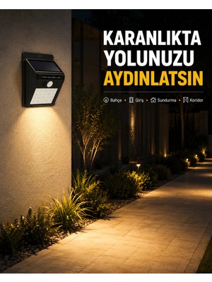Fiberliz Enerji Tasarruflu ve Otomatik Sensörlü LED Güneş Işığı – Dış Mekan Uyumlu