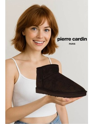Pierre Cardin PC-52126 Içi Sıcak Peluş Kürk Tüylü Kahve Günlük Kadın Bot