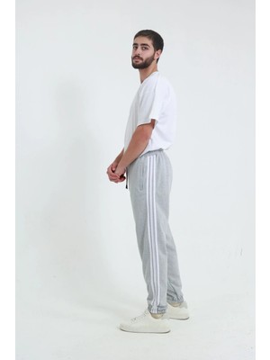 Erkek Şeritli Eşofman Altı Paça Lastikli