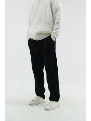 Erkek Baggy 3 Iplik Şardonlu Oversize Eşofman Altı Kışlık
