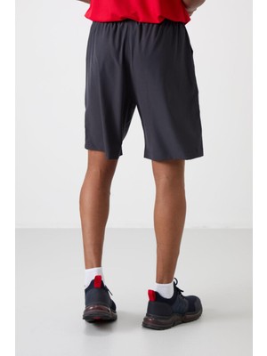 Tommy Life Antrasıt Kalın Yumuşak Comfort Fit Erkek Şort - 81268