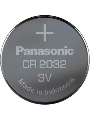 Panasonic CR2032 Pil 3V Kapasite ile Elektronik Cihazlarda Kullanıma Uygun
