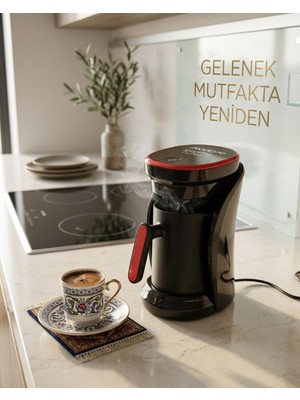 Aksiyon Global Sesli Uyarılı Türk Kahvesi Makinesi Otomatik Kapanma ve Damlama Emniyetli - Lisinya