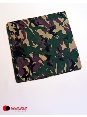 1001 Kare Bandana Green Camo