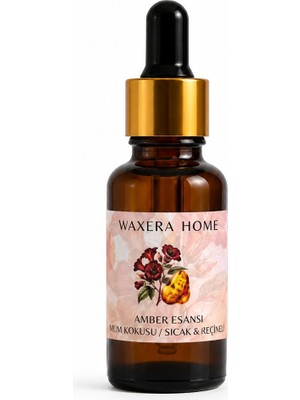 Waxera Home Yoğun Aromalı Amber Mum Esansı – 20 ml