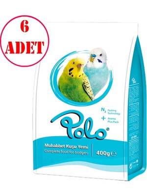 Polo Muhabbet Kuşu Yemi 400 gr 6 Ad