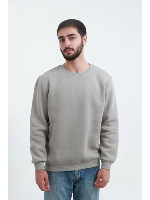 3 Ip Erkek Bisiklet Yaka Sweat Puf Yumuşak Kumaş