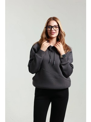 Kadın Yandan Cepli Sweat 3 Iplik ( Yumuşacık Puf Kumaş )