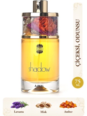 Ajmal Shadow Iı For Her Edp Kadın Parfüm 75 ml | Çiçeksi ve Odunsu | Nektarin, Orkide, Paçuli, Beyaz Amber